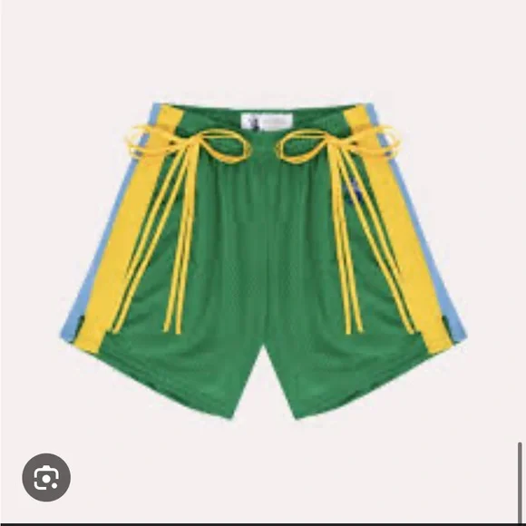 ISO!!! Lisa Says Gah Relax Lacrosse Shorts in Green and Blue - Picture 1 of 1